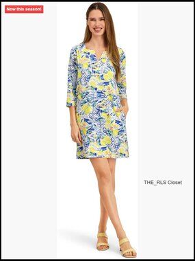 Sheath Dress with Scoop Neck, Cap Sleeves, High-Low Hem